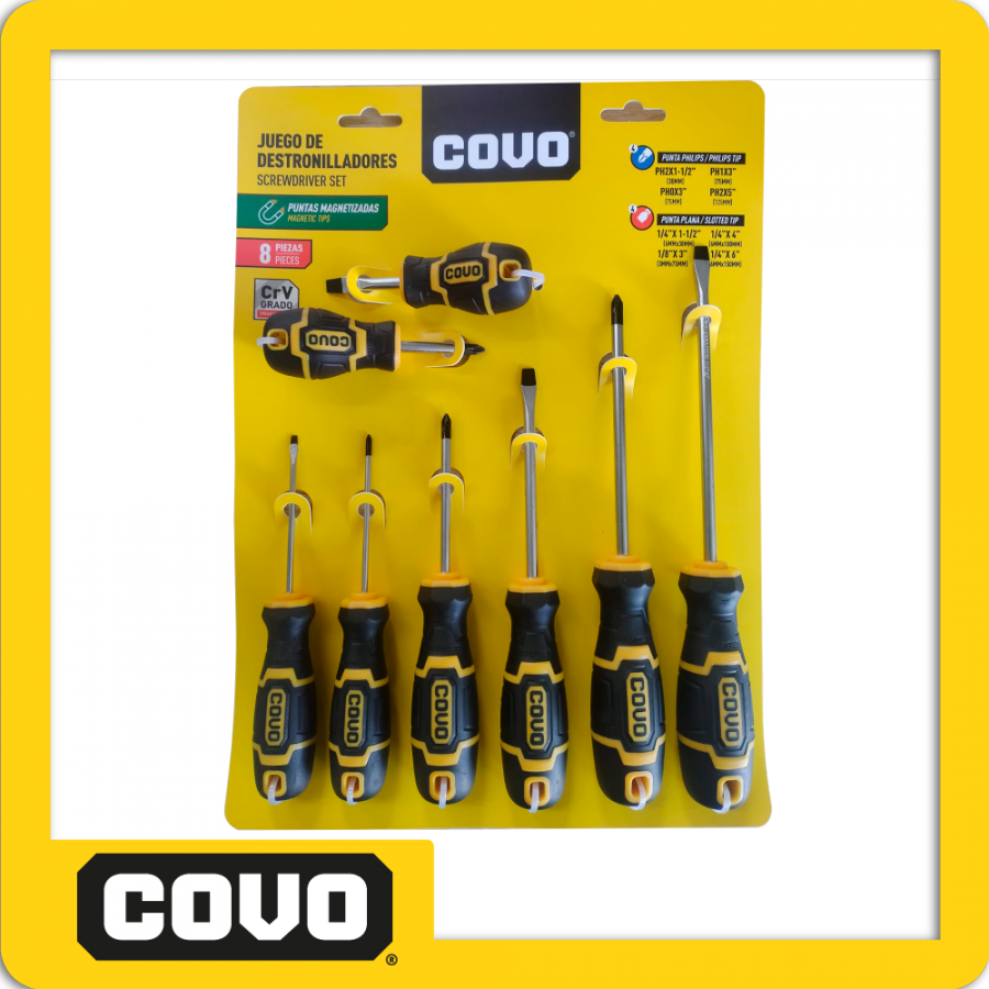 8PCS SCREWDRIVER SET/CV-SDSET-8PCS/COVO image
