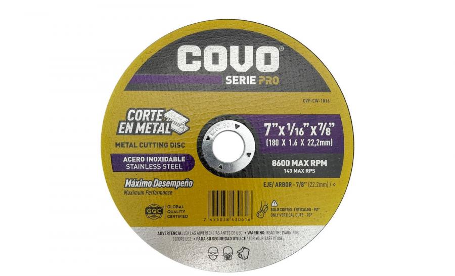 CUTTING WHEEL FOR STAINLESS STEEL/CVP-CW-1816/COVO image