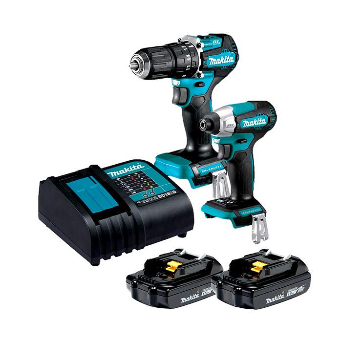BL COMBO DHP487+DTD157/DLX2414X7B/18V LXT 1.5Ah/MAKITA image