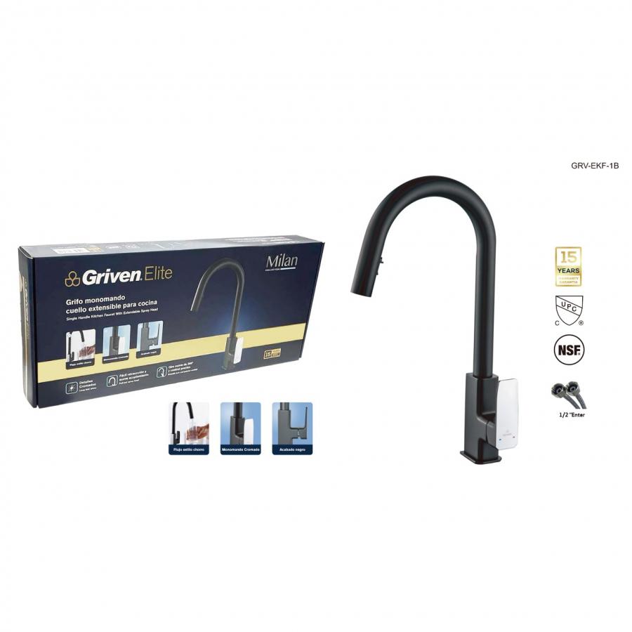 EXTENDABLE KITCHEN FAUCET/GRV-EKF-1B/GRIVEN image